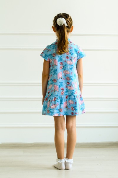 Халат детский кулирка " Балерина" Х-423