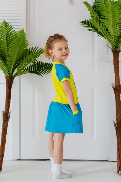 Платье кулирка "СОВА" П-414