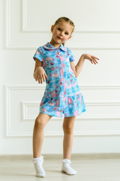 Халат детский кулирка " Балерина" Х-423