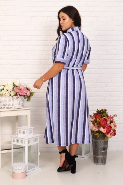 Платье кулирка Канзас П-515- синий