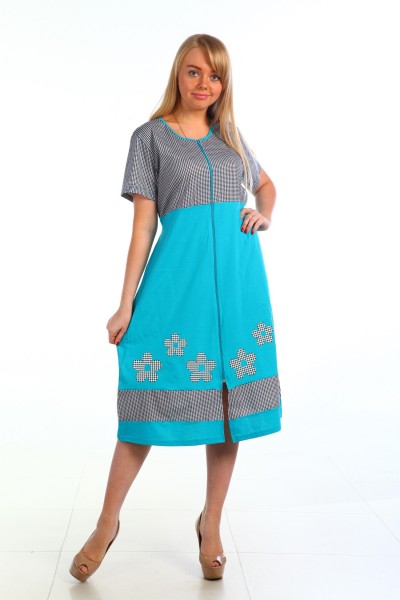 Халат Ромашки мята Х-121 д