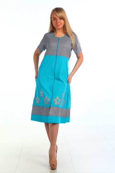 Халат Ромашки мята Х-121 д